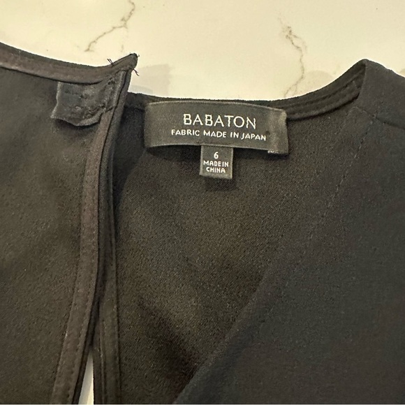 Babaton jumpsuit shorts one  piece black SZ 6 - Picture 4 of 4